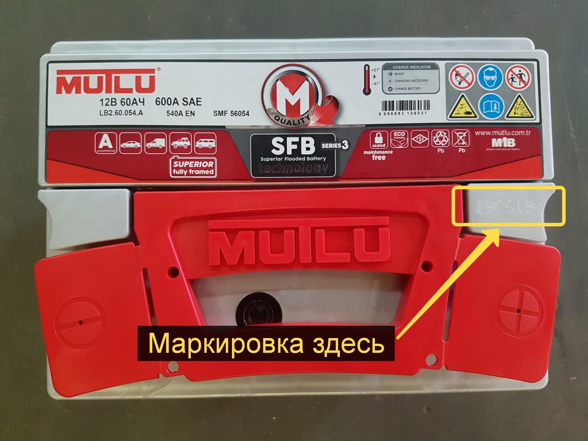 Пример аккумулятора MUTLU